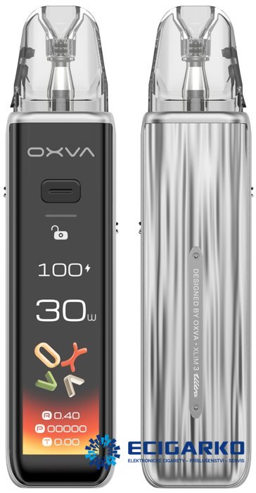 OXVA Xlim 3 ULTRA POD 1500mAh - Barva produktu: Metal Silver
