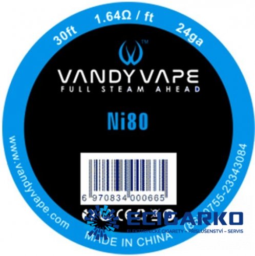 Vandy Vape NI80 odporový drát 24GA 9M