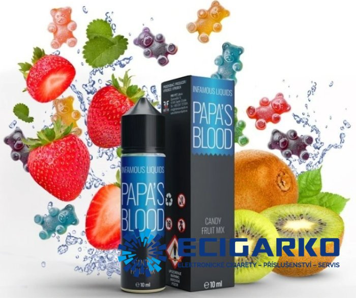 Infamous Originals Shake and Vape 10/60ml Papa Smurf Blood