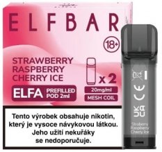 Elf Bar Elfa 2x cartridge Strawberry Raspberry Cherry Ice 20mg