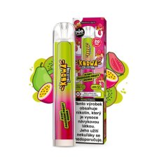 Kurwa Collection jednorázová e-cigareta Kiwi Passion Fruit Guava 20mg