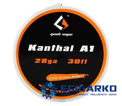 GeekVape - odporový drát A1 10m - Průměr drátu: 0,30mm 28GA