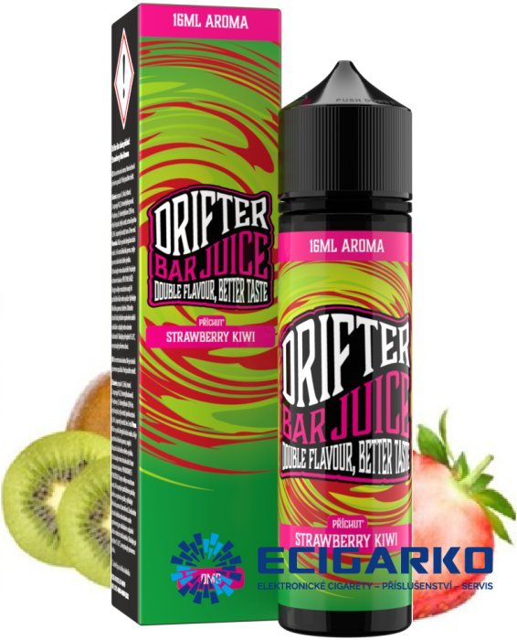 Juice Sauz Drifter Bar Shake and Vape 16/60ml Strawberry Kiwi
