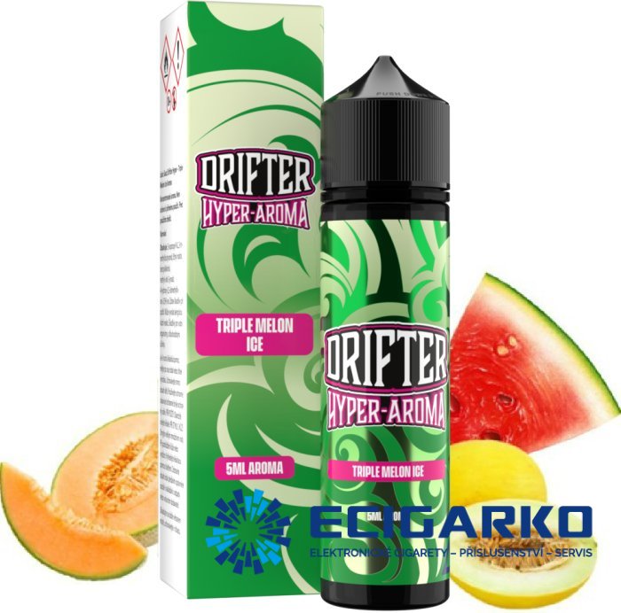 Juice Sauz Drifter Hyper  Shake and Vape 5/60ml Triple Melon Ice