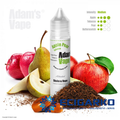 Adam's Vape Shake and Vape 12/60ml Apple Pear Tobacco