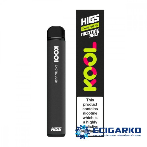 Higs KOOL jednorázová e-cigareta Exotic Lush 20mg