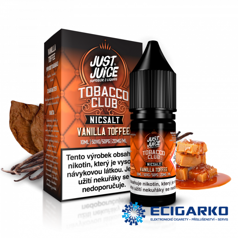 Just Juice SALT liquid Tobacco Vanilla Toffee 10ml