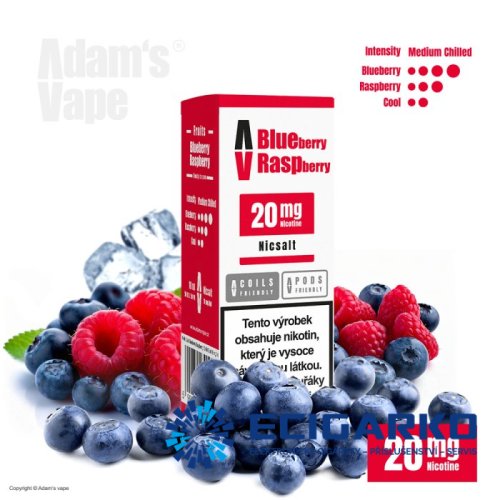 Adam's Vape SALT Blueberry Raspberry 10ml - Síla nikotínu: 10mg