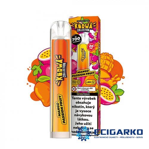 Kurwa Collection jednorázová e-cigareta Mango Passion Fruit 20mg