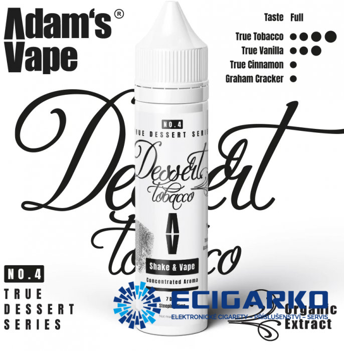 Adam's Vape True Dessert Shake and Vape 10/60ml Dessert Tobacco