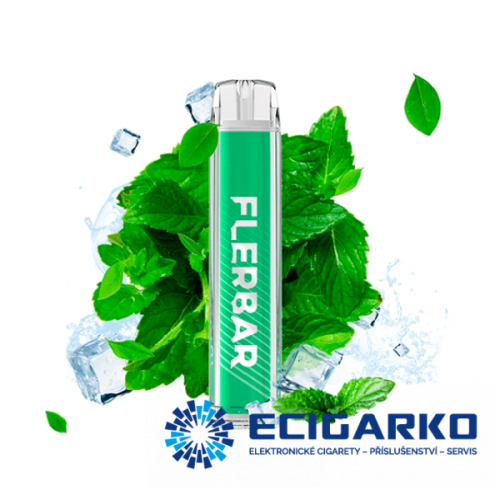 Flerbar jednorázová e-cigareta Ice Mint 20mg