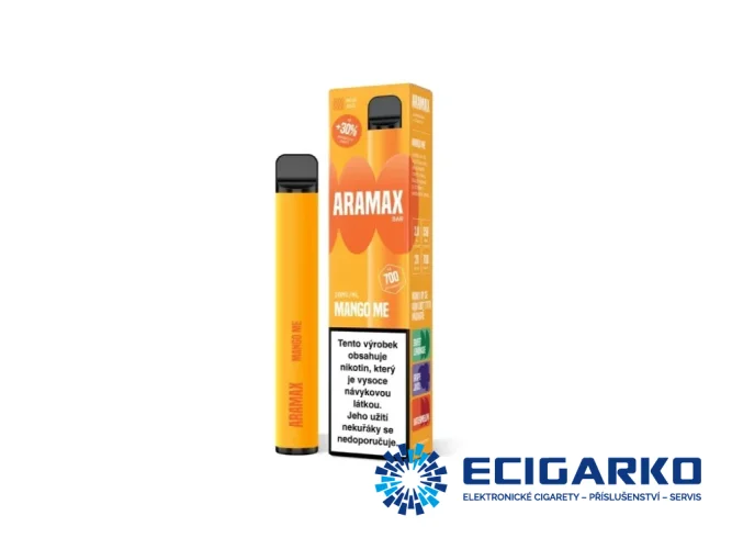 Aramax Bar jednorázová e-cigareta Mango Me 20mg