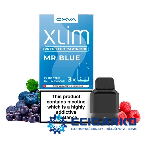 OXVA Xlim 3x cartridge Mr Blue 20mg
