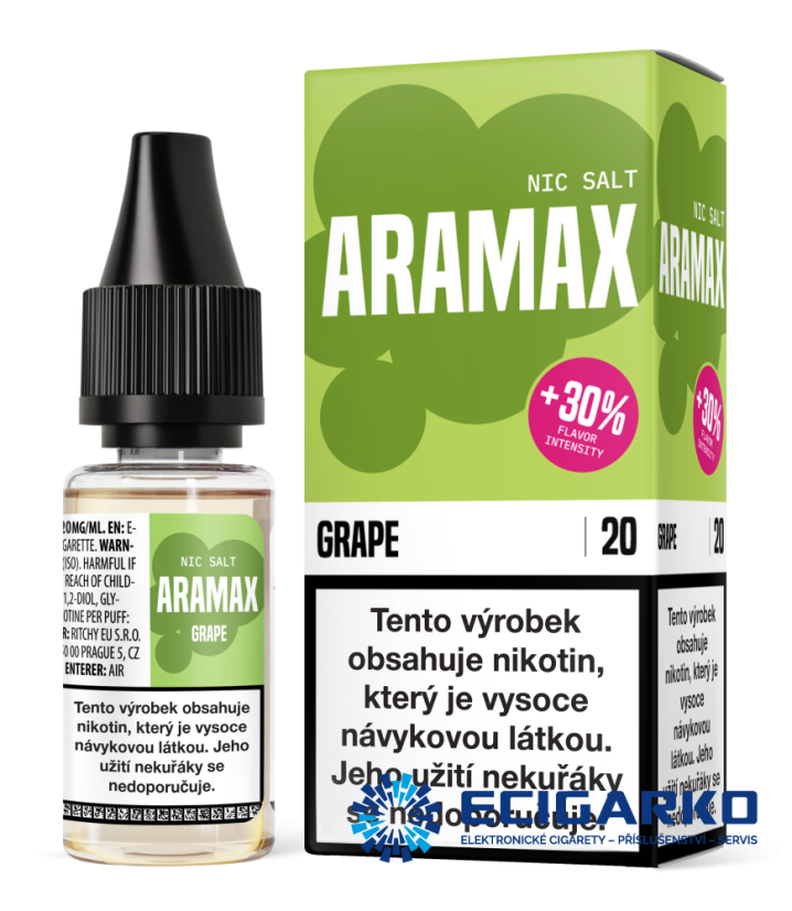 Aramax SALT Grape 10ml - Síla nikotínu: 20mg