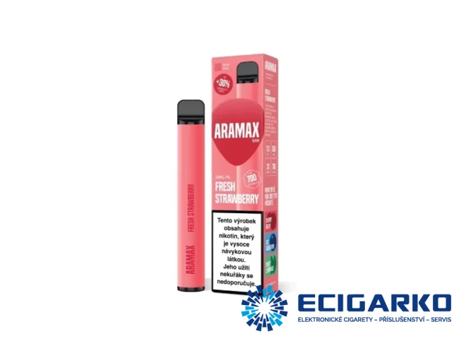Aramax Bar jednorázová e-cigareta Fresh Strawberry 20mg