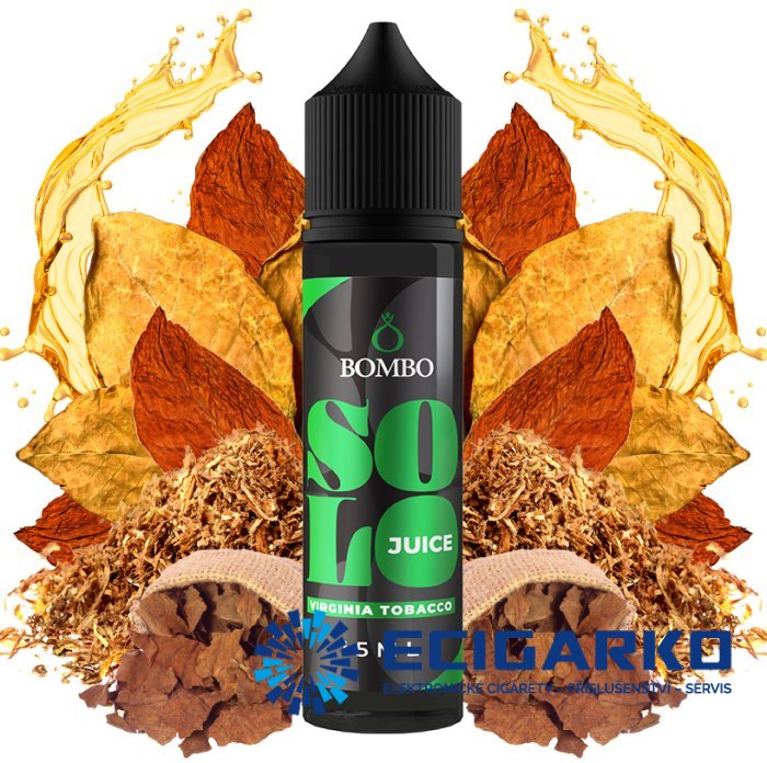 Bombo Solo Juice Shake and Vape 15/60ml Virginia Tobacco