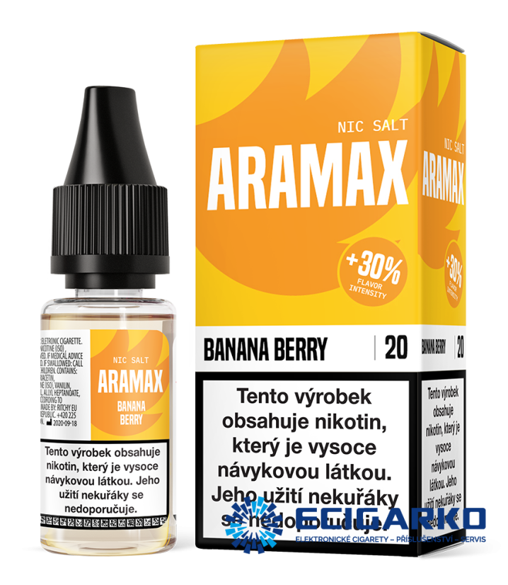 Aramax SALT Banana Berry 10ml - Síla nikotínu: 10mg