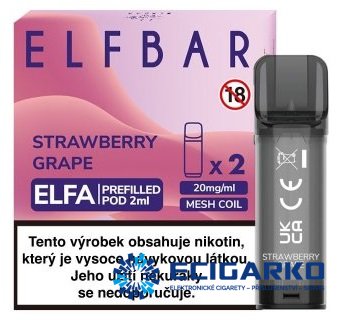Elf Bar Elfa 2x cartridge Strawberry Grape 20mg