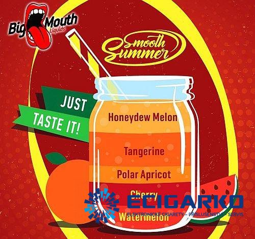 Big Mouth-Smooth Summer Příchuť 10ml Cukrový meloun/Mandarinka/Ledová meruňka/Třešeň/Vodní meloun