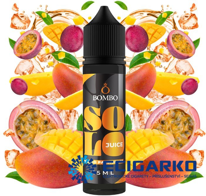 Bombo Solo Juice Shake and Vape 15/60ml Mango Passion Ice