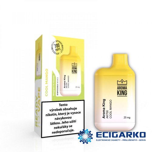 Aroma King AK Mini jednorázová e-cigareta Cool Mango 20mg