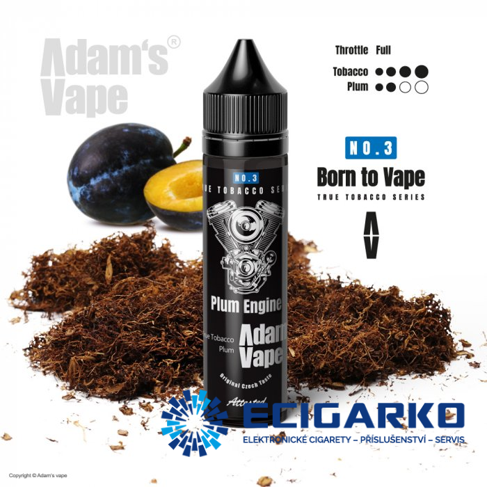 Adam's Vape Born to Vape Shake and Vape 10/60ml Plum Engine