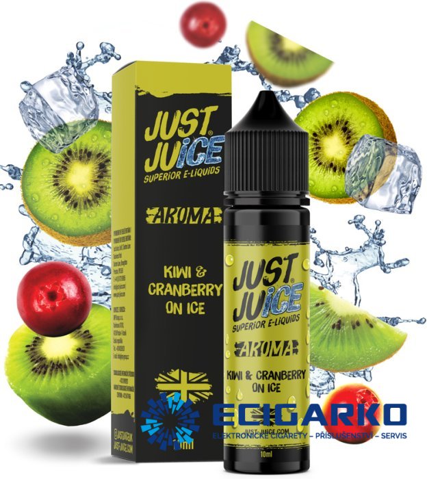 Just Juice Shake and Vape 10/60ml Kiwi & Cranberry on Ice