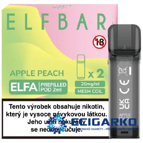 Elf Bar Elfa 2x cartridge Apple Peach 20mg