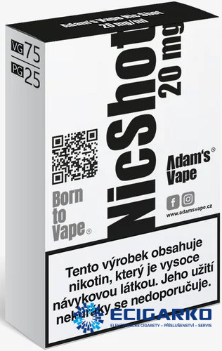 Adam's Vape Booster 5x10ml VPG 25/75 20mg