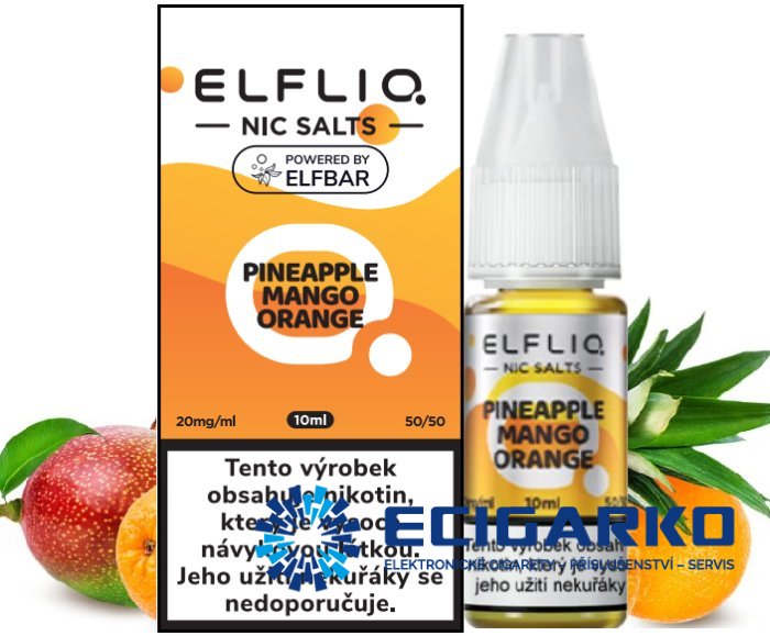 Elf Bar Elfliq SALT Pineapple Mango Orange 10ml - Síla nikotínu: 10mg