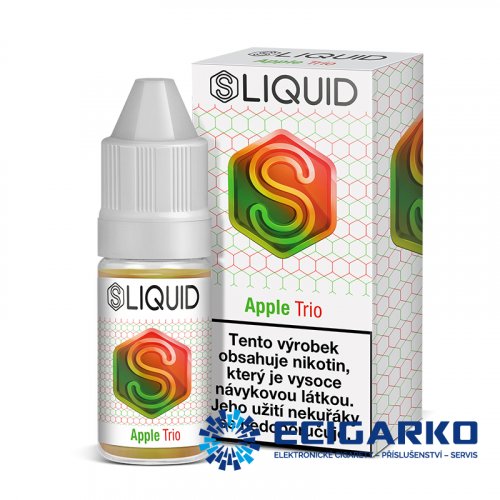 SLiquid SALT liquid 10ml Trojité jablko (Apple Trio) - Síla nikotínu: 10mg