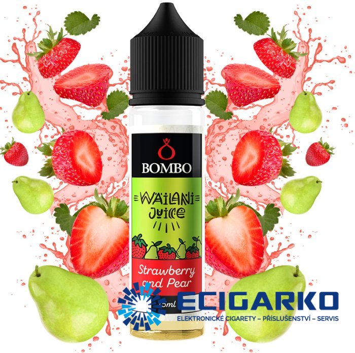 Bombo Wailani Juice Shake and Vape 15/60ml Strawberry and Pear