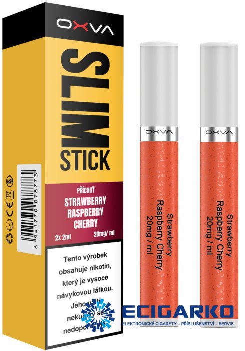 OXVA Slimstick 2x cartridge Strawberry Raspberry Cherry 20mg