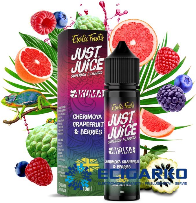 Just Juice Shake and Vape 10/60ml Cherimoya Grapefruit & Berries