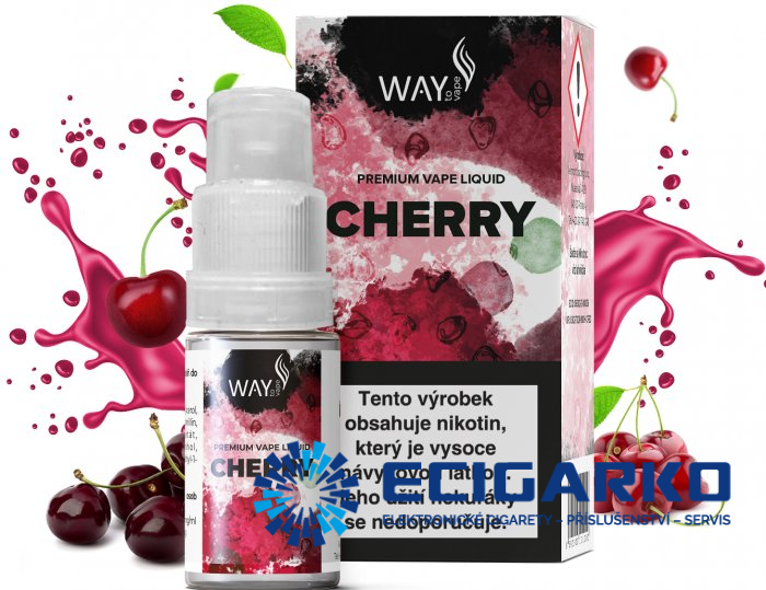 E-liquid Way to Vape Cherry 10ml - Síla nikotínu: 18mg