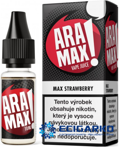 ARAMAX Max Strawberry 10ml - Síla nikotínu: 3mg