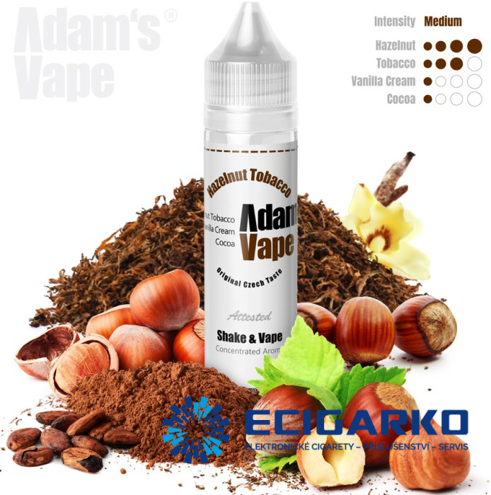 Adam's Vape Shake and Vape 10/60ml Hazelnut Tobacco