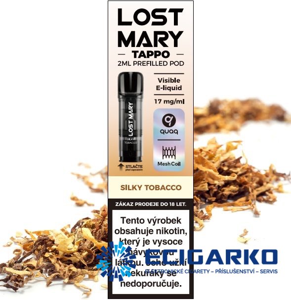 Lost Mary Tappo 1x cartridge Silky Tobacco 17mg