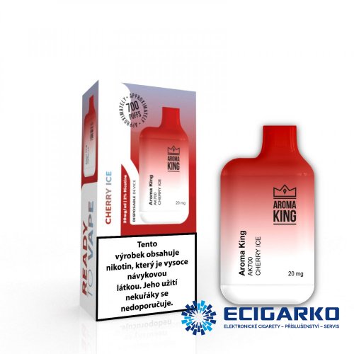 Aroma King AK Mini jednorázová e-cigareta Cherry Ice 20mg