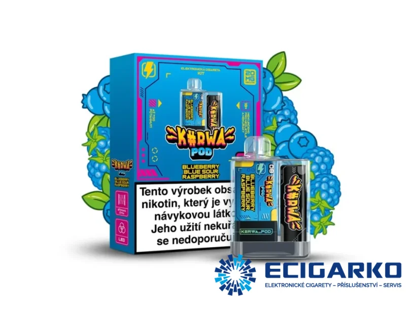Kurwa POD 500mAh Blueberry Blue Sour Raspberry 20mg