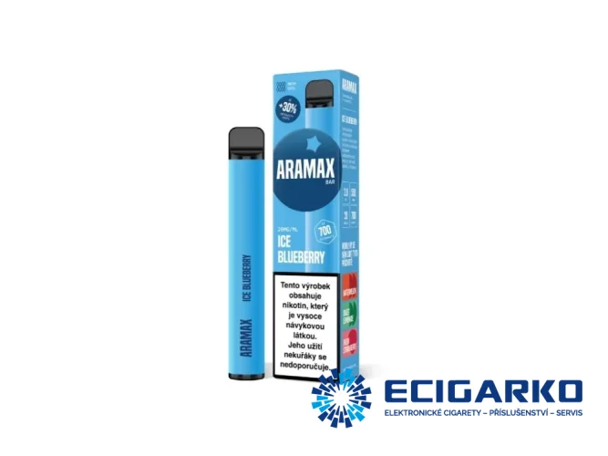 Aramax Bar jednorázová e-cigareta Ice Blueberry 20mg