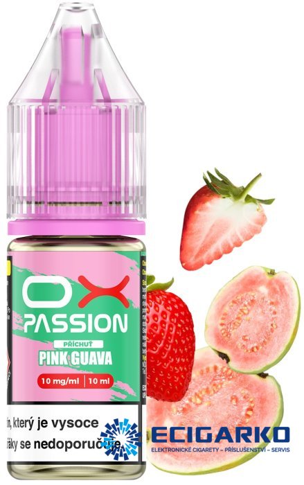 OXVA OX PASSION SALT Pink Guava 10ml - Síla nikotínu: 10mg OXVA OX PASSION SALT Pink Guava 10ml - Síla nikotínu: 10mg