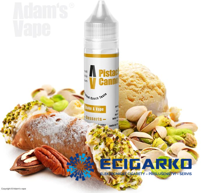 Adam's Vape Shake and Vape 10/60ml Pistachio Cannoli