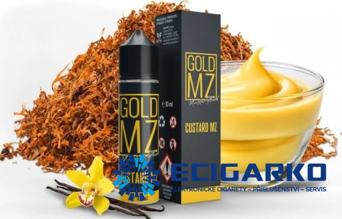 Infamous Originals Shake and Vape 10/60ml Gold MZ Tobacco with Custard