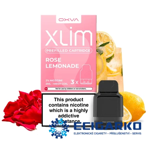 OXVA Xlim 3x cartridge Rose Lemonade 20mg