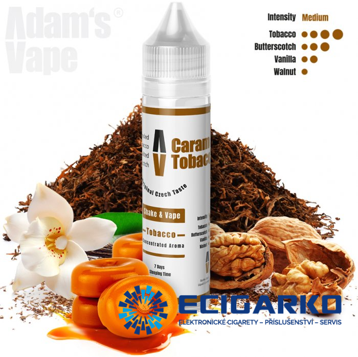 Adam's Vape Shake and Vape 10/60ml Caramel Tobacco