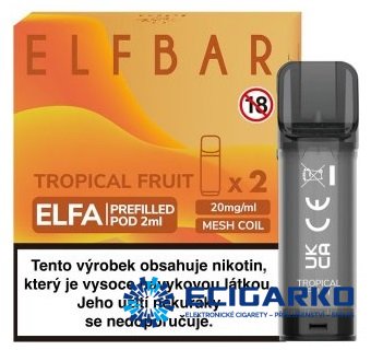 Elf Bar Elfa 2x cartridge Tropical Fruit 20mg
