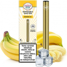 Dinner Lady Vape Pen jednorázová e-cigareta 20mg Banana Ice