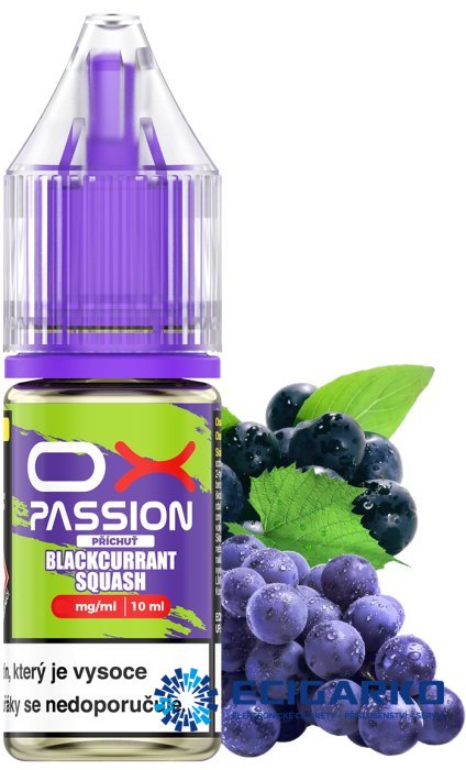 OXVA OX PASSION SALT Blackcurrant Squash 10ml