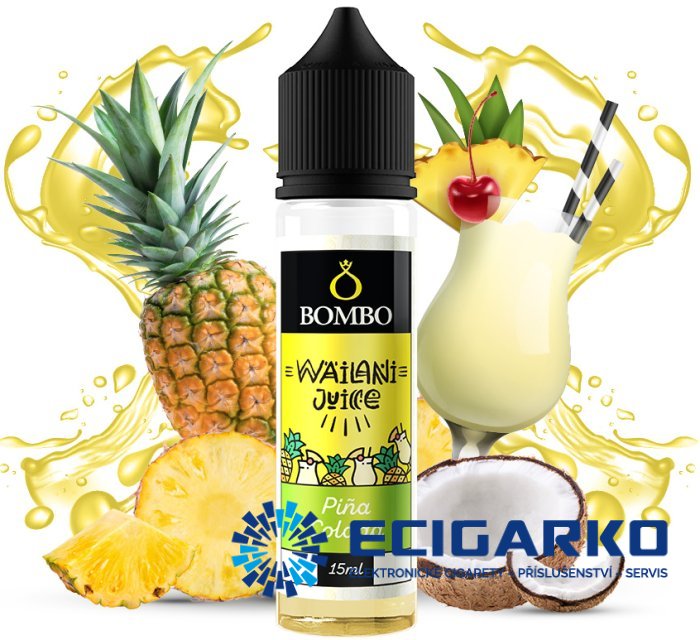 Bombo Wailani Juice Shake and Vape 15/60ml Piňa Colada